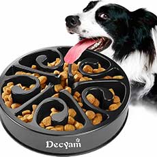 Comedero con obstaculos para perros