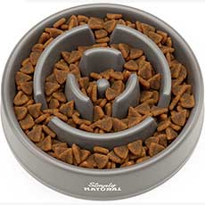 Plato espiral perros marron